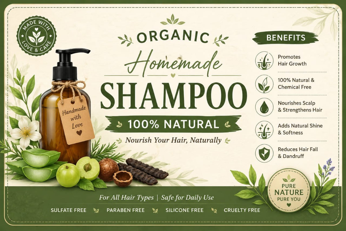 Herbal HOMEMADE Shampoo for Hair growth